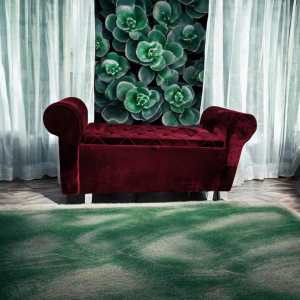 Storage Sofa Divan (Armrest Design) Maroon