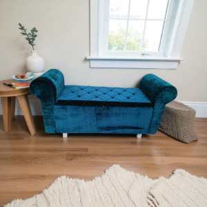 Storage Sofa Divan (Armrest Design) C-green