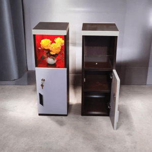 GlowSmart Storage Bedside Table with Dim Light